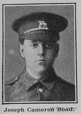 Bond J C Pte 3012 24th London Regiment