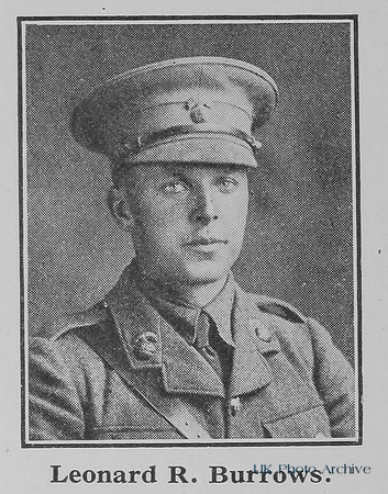 Burrows L R 2nd Lt 9th Northumberland Fusiliers