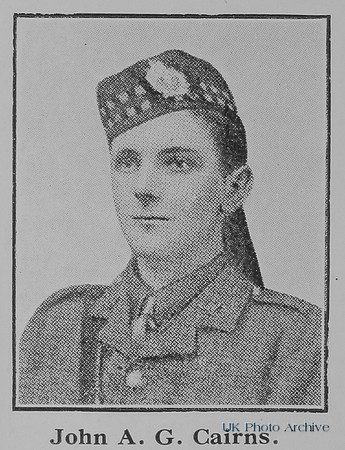 Cairns J A G 2nd Lt 4th Kings Own Scottish Borderers