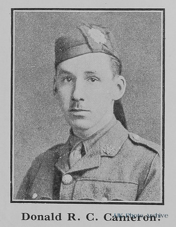 Cameron D R C Lt 11th Highland Light Infantry