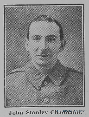 Chadband J S Pte G/178 19th Royal Fusiliers
