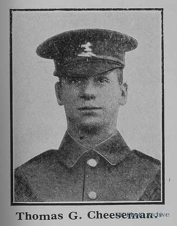 Cheeseman T G Pte 1741 7th Royal West Kent Regiment