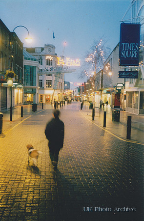 Sutton High Street Christmas Day 1990s