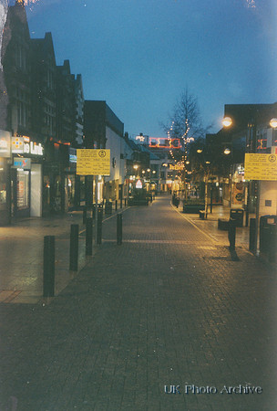 Sutton High Street Christmas Day 1990s