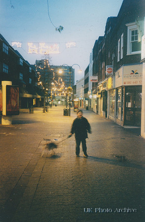 Sutton High Street Christmas Day 1990s