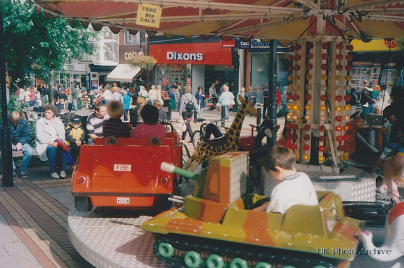 Roundabout Sutton High Street 1990s