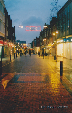 Sutton High Street Christmas Day 1990s