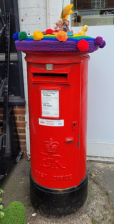 Decorated Post Box Ashtead Street