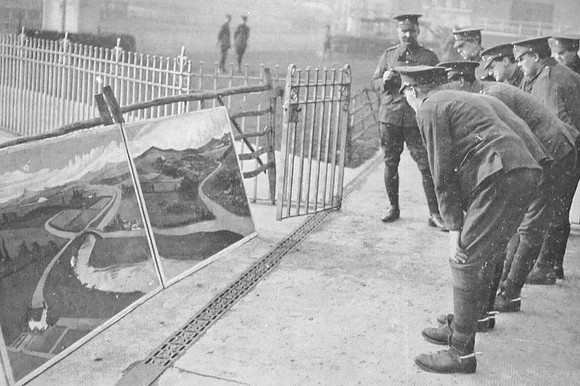The Cheshire Yeomanry Being Taught To Spot The Hidden Enemey