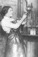 A Scottish Dairy Woman Testing Milk In A Laboratory