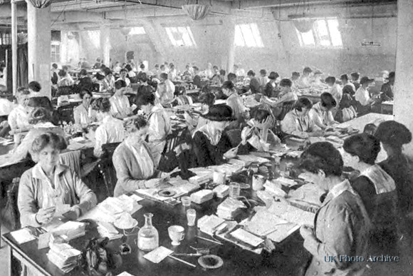 The Postal Censorship Of Letters Women Workers Examining Letters Sent To German Prisoners Of War