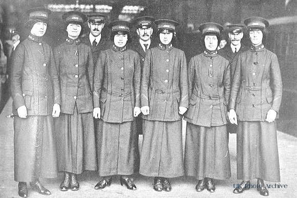Women Employed By London Brighton And South Coast Railway At Victoria Station
