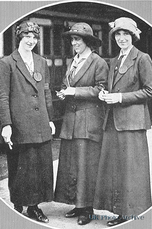 Women Ticket Collectors Employed By The Caledonian Railway At Edinburgh