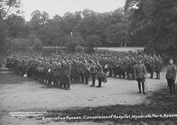 Evacuation Parade Woodcote Park Camp Epsom