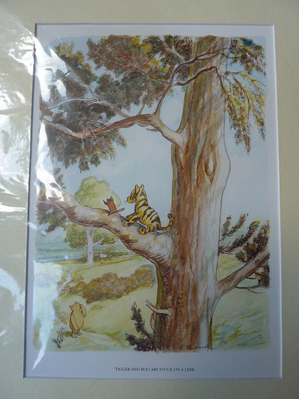 Large Winnie The Pooh Print In Mount New In Packaging 19" x 15"