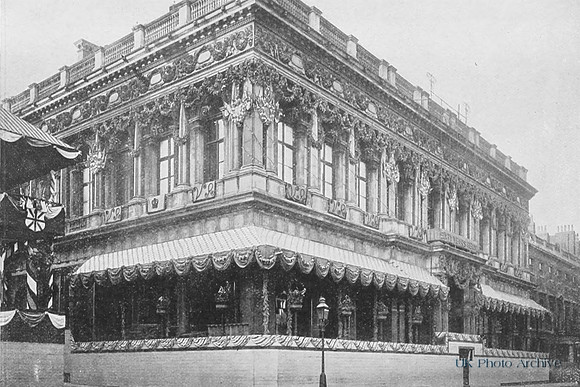 The Conservative Club London Decorated For The Queens Jubilee 1897