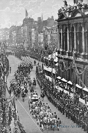 The Queens Carriage In The Strand Queens Jubilee 22nd Jun 1897