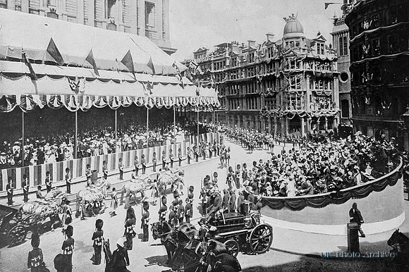 The Queens Carriage On The South East Side Of St Pauls 22nd Jun 1897