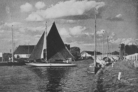 Berthing For The Night At Potter Heigham 1930s
