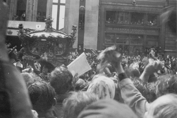 The Queen's Coronation Procession Whitehall 2nd June 1953