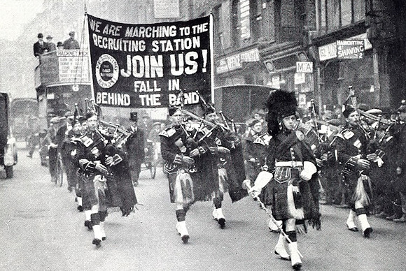 A Recruiting Banner Makes Its First Appearance In London
