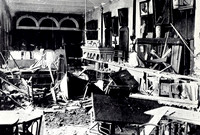 A View Of The Queens Hotel Scarborough After The Bombardment December 1914