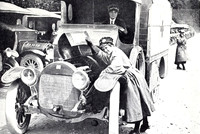 A VAD Ambulance Driver Going To Meet A Hospital Train