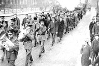 Recruits On Their Way To The Station For The Training Camps