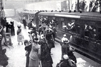 Soldiers Returning On Leave At Victoria Station