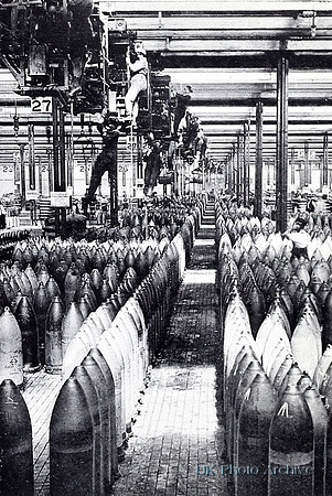 Women Operating Cranes At A Shell Filling Factory