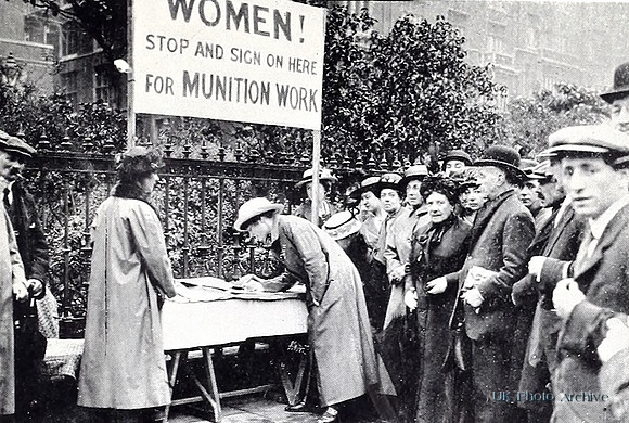 Women Signing On For Munitions Work