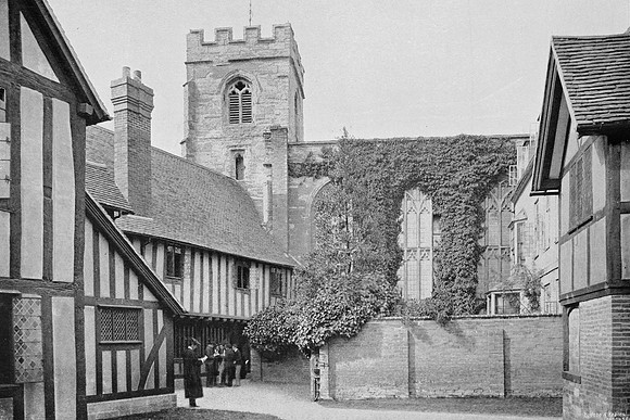 Grammar School And Guild Chapel Stratford Upon Avon 1903