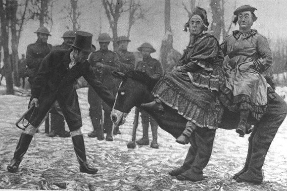 A Pantomime Rehearsal On The Western Front 1