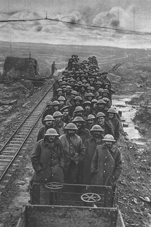 A Working Party On A Light Railway On The Western Front