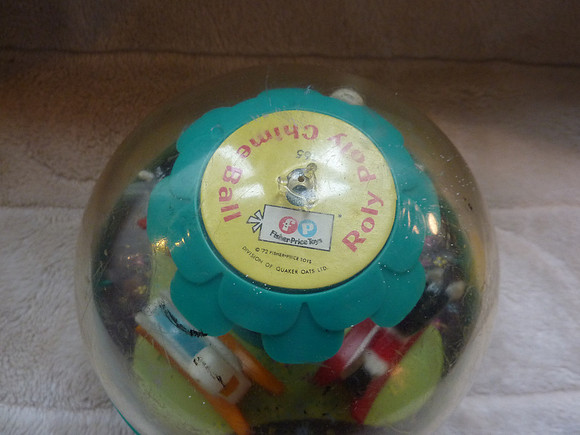 Vintage Fisher Price Roly Poly Chime Ball 1970s Retro Toy
