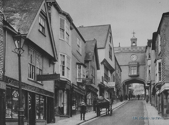 The High Street Totnes 1920s