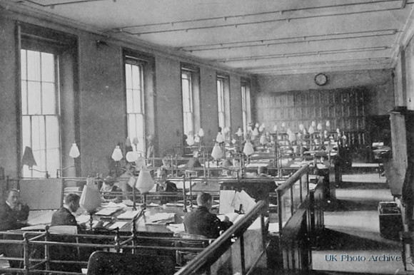 An Office Interior Euston Station 1910