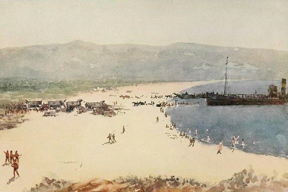 C Beach On 8th August 1915