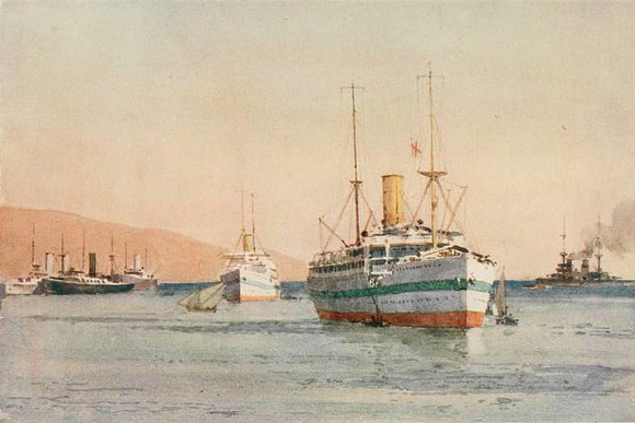 Hospital Ships At Kephalo