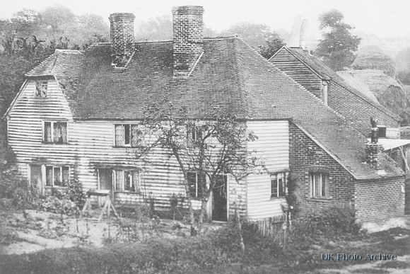 Cockshot Cottages Between Hawkhurst And Highgate Kent 1900
