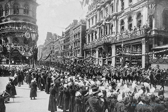 The Procession In The Poultry Cheapside 22nd Jun 1897