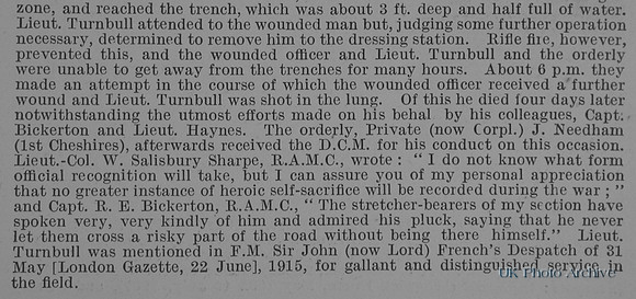 Turnbull D C Lt Royal Army Medical Corps Obit Part 2