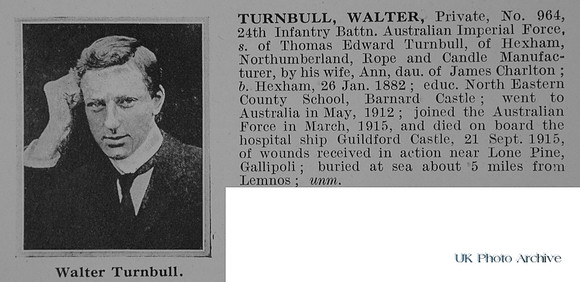 Turnbull  Pte 964 24th Australian Imperial Force Obit