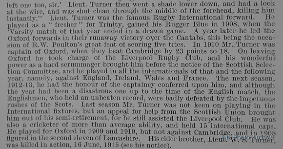 Turner F H Lt 10th Kings Liverpool Regiment Obit Part 3