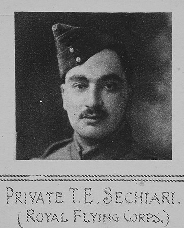 Sechiari T E 1st Air Mech 3860 Royal Flying Corps The Illustrated War News 29th Dec 1915