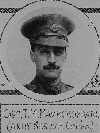 Mavrogordato T M Captain Army Service Corps The Illustrated War News 1915