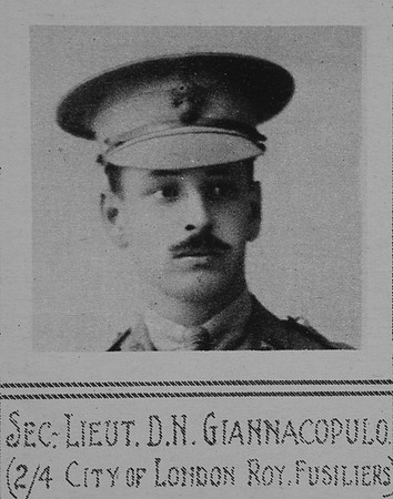 Giannacopulo D N 2nd Lt 4th London Regiment The Illustrated War News 29th Dec 1915