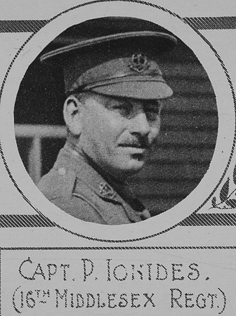 Ionides P Captain 16th Middlesex Regiment The Illustrated War News 2th Dec 1915