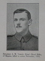 Varley J W Rfn 1st KRRC Craven Roll Of Honour