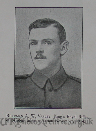 Varley J W Rfn 1st KRRC Craven Roll Of Honour